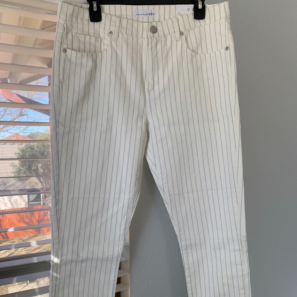 Pinstripe Jeans